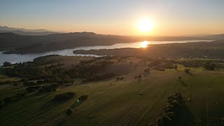 Czorsztyn Lake near the village of Maniowy jezioro czorsztyńskie dji mini 3 pro [upl. by Yrevi122]