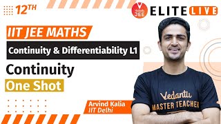 Continuity amp Differentiability Class 12  Lecture 1  JEE Main  JEE Advanced Arvind Sir Vedantu [upl. by Birdt922]