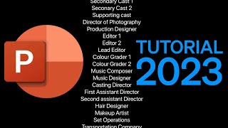 How to make Movie Credits in PowerPoint 2024 WORKING [upl. by Hazard2]