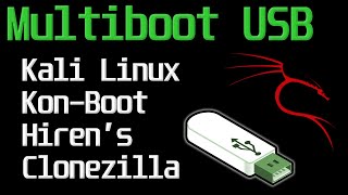 Multiboot USB  Kali Linux Kon Boot Hirens Boot CD [upl. by Irina]