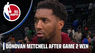 Donovan Mitchell shouts out Evan Mobley for ‘setting the tone’ in Cavs’ Game 2 win  NBA on ESPN [upl. by Swerdna12]