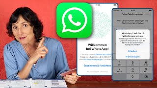 iPhone Kurs für Seniorinnen Teil 41 WhatsApp laden [upl. by Ecirtahs]