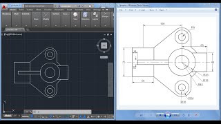 2D Autocad practice drawing [upl. by Idelia]