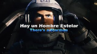 🚀 LIGHTYEAR  Canción del tráiler  Starman David Bowie Sub Español  Lyrics Letra Oficial ✨ [upl. by Akiwak]