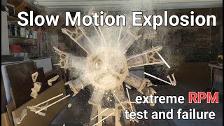 Slow Motion Radial Engine Explodes [upl. by Constantina641]