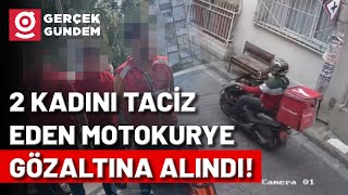 Tacizci Motokuryeyi Linç Edilmekten Polis Kurtardı İzmirde 2 Kadını Taciz Eden Kurye Yakalandı [upl. by Byrn617]