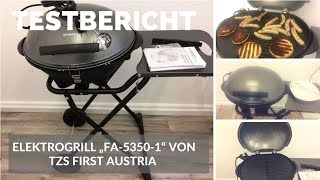 ► TestVideo des elektrischen Standgrills „FA53501“ von TZS First Austria auf Deutsch ☑ [upl. by Millham]