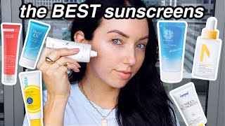 The BEST Face Sunscreens 2022 Nongreasy no white cast all price points SPF [upl. by Salomie]