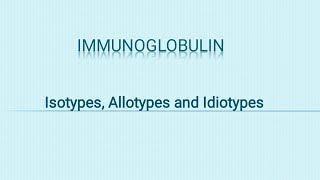 Differences between Isotype Allotype and Idiotype  Antigen determinants slideshare [upl. by Ikciv787]