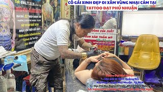 Cô Gái Xinh Đẹp Xăm Che Vết Sẹo Mổ Nơi Vùng Nhại Cảm tại Tattoo Đạt Phú Nhuận ĐT 0906773335 [upl. by Eletnahc]