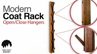 DIY How to Build a WallMounted Coat Rack For Under 52 [upl. by Adrahc]