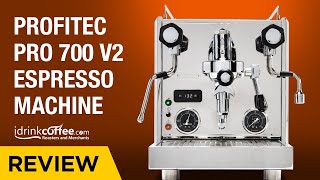 Profitec Pro 700 Dual Boiler V2 Espresso Machine Review [upl. by Lahcsap]