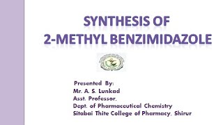 Synthesis of 2 Methyl benzimidazole [upl. by Damal373]