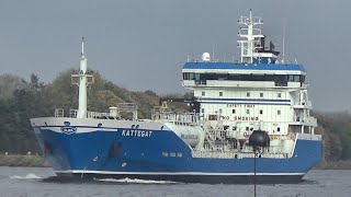 Schiffe im NordOstsee Kanal  Ships on the Kiel Canal [upl. by Adirem]