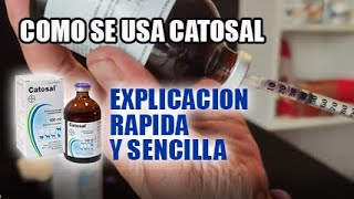 Como se usa catosal en gallos dosis catosal canarios aves pajaros gallinas gallos [upl. by Trembly]