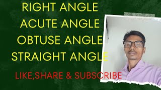 what is Right Angle Acute Angle Obtuse Angle Reflex angle Straight Angle [upl. by Brand938]