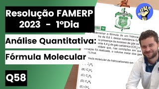 ✏️ Para determinar a fórmula de um hidrocarboneto gasoso uma amostra de 06 L dessa substância foi [upl. by Nylarej850]