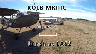 Kolb MK3 with 912UL Rotax Flying with Friends to DIs Cajun Restaurant [upl. by Blase]