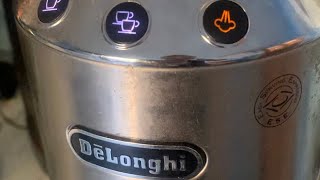 How to Descale a Delonghi Dedica EC685 Home Espresso Machine [upl. by Eilyr]