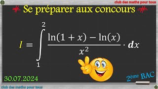 Se préparer aux concours calcul dune intégrale de deux méthodes différentes [upl. by Naivat363]