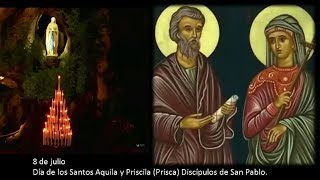 Santos Aquila y Priscila Discípulos de San Pablo✨🙏 Rezo del Santo Rosario 8 de julio de 2024 [upl. by Llahsram822]