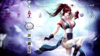 PS3 Dynamic Theme A Fighter Girl [upl. by Eshelman]