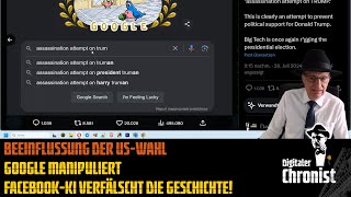 Beeinflussung der USWahl  Google manipuliert  FacebookKI verfälscht die Geschichte [upl. by Eleph988]