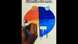 Fire vs ice craft with Anushka art [upl. by Olly]