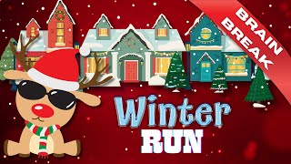 Interactive Reindeer Winter Run  Indoor Recess  Go Noodle  Dance Party [upl. by Llerruj]