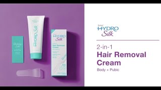 Features and benefits of the Schick Hydro Silk Hair Removal Cream [upl. by Erdne558]