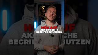 Hör auf akademische Begriffe als Creator zu verwenden ❌ [upl. by Cleti]