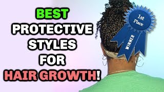 TOP 3 BEST PROTECTIVE STYLES FOR NATURAL HAIR  THAT ACTUALLY PROTECT ☕️ [upl. by Sinne508]