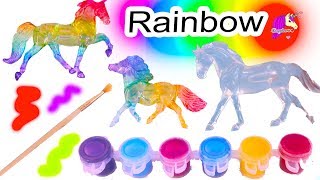 Rainbow Horses  Do It Yourself Craft Breyer Suncatcher Stablemates [upl. by Walcott]