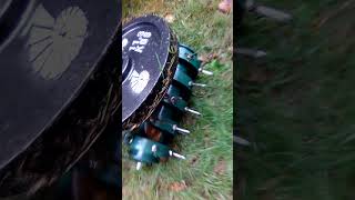 Greenkey Rolling Lawn Aerator review best designed manual spike aerator from UK lawn tool inventor [upl. by Eelyah437]