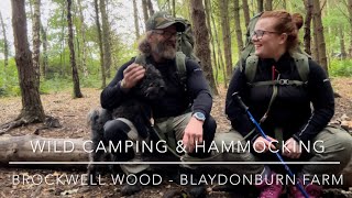 Wild Camping amp Hammocking in Brockwell Wood  Blaydon Burn Farm [upl. by Petronille]