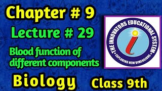 Biology9th Blood function of different components [upl. by Aiblis760]