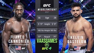 JARED CANNONIER VS KELVIN GASTELUM FULL FIGHT UFC FIGHT NIGHT [upl. by Adaha826]