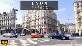 France 🇫🇷 4K Walk  Lyon  3rd Largest City  Sits at the junction of the Rhône and Saône rivers [upl. by Sedda]