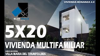 VIVIENDA MULTIFAMILIAR 5X20 EN VILLA MARIA DEL TRIUNFOLIMAPERÚ [upl. by Bolme]