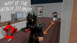 Why is the Murder Mystery 2 Hitbox so bad  My Theory ROBLOX MM2 [upl. by Nwahshar204]