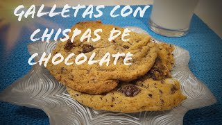 Galletas con chispas de chocolatereceta fácil [upl. by Newel223]