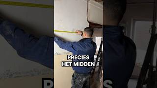 Zo bereken je altijd het midden van een wand [upl. by Shirlee]