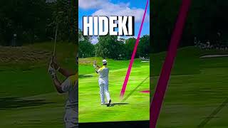 HIDEKI MATSUYAMA PURE SWING shorts diy golftips golf golfer short golfswing power tips 1m [upl. by Anaeel]