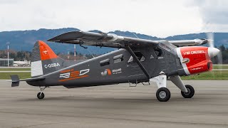 V12 Powered Beaver  Sealand Aviation RED V12 DHC2 Flies at YYJ [upl. by Martelle]