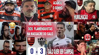 REAÇOES DA IMPRENSA FLAMENGUISTAS AO FLAMENGO 0X3 ATLÉTICO MG  GALO ACABOU COM O SONHO [upl. by Atiraj]