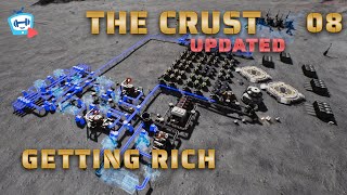 🏭 MultiRegolith Refinery And How to Get 💰 Ritch  The Crust  08  Demo Lets Play [upl. by Aikar]