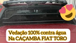 Fiat Toro Vedação Caçamba passo a passo 😎 capota de aço vazamento na caçamba nunca mais [upl. by Kiel]