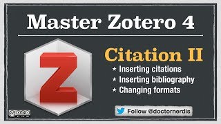 Zotero Tutorial Inserting Citations into Texts [upl. by Pip]