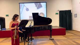 Ravel Sonata for Violin and Piano No 2 I  Madeleine Mitchell violin Lorna Griffitt piano [upl. by Idnal]