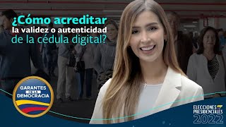 ¿Cómo acreditar la validez o autenticidad de la cédula digital [upl. by Leinahtam]